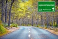 UNDERSTANDING road sign against clear blue sky Royalty Free Stock Photo