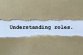 Understanding roles