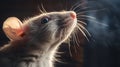 Understanding In Soft Light A Rat\'s Captivating Stare Royalty Free Stock Photo