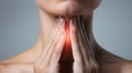 Understanding thyroid disease: common issues, symptoms, and treatments related to thyroid dysfunction, highlighting the Royalty Free Stock Photo