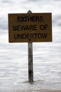 Undertow sign Royalty Free Stock Photo