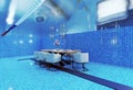 underwate living interior in the swiming pool Royalty Free Stock Photo