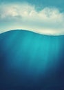 Underwater abstract background Royalty Free Stock Photo