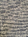 Abstract shapes made by sunrays and waves in the water Royalty Free Stock Photo