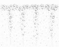 Underwater air bubbles background. Fizzy drink, carbonated water, soda, lemonade, champagne, beer, sparkling wine. Water