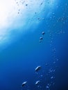 Underwater Air Bubbles Underwater blue Background Royalty Free Stock Photo