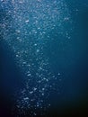 Underwater Air Bubbles Underwater blue Background Royalty Free Stock Photo