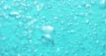 Underwater air bubbles in blue water pouring Royalty Free Stock Photo
