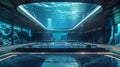 The underwater arena is a sight to behold with its sleek lines and glass panels providing a breathtaking view of the