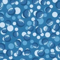 Water bubbles seamless pattern Abstract geometrical circle wallpaper Royalty Free Stock Photo