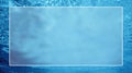 Underwater background white border frame, water blank text box Royalty Free Stock Photo