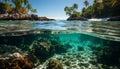 Underwater beauty fish, coral, and turtle in tropical paradise generated by AI Royalty Free Stock Photo