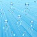 Underwater bubbles background