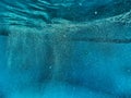 Underwater bubbles in pool