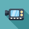 Underwater camera showing blank screen displaying recording buttons