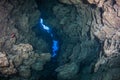 Underwater cave on the reef Royalty Free Stock Photo