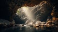 Serene And Calming Cave: A Tropical Symbolism Of Sublime Wilderness