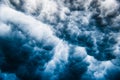 Underwater clouds of ocean wave with foam and bubbles. Abstract background with water Royalty Free Stock Photo