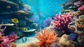 Underwater Coral Reef Wallpaper: Depth Of Field, Uhd Image, Tilt Shift