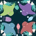underwater different animals