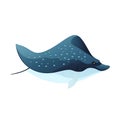 Underwater Elegance Stingrays Gliding Through the Exotic Ocean Depths, Generative Ai