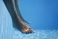 Underwater Feet Royalty Free Stock Photo