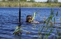 Underwater fisherman