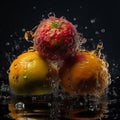 Underwater Fruit Oasis Royalty Free Stock Photo