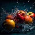 Underwater Fruit Oasis Royalty Free Stock Photo