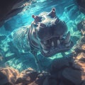 Underwater Hippo Spectacle
