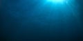 Underwater Light Rays Royalty Free Stock Photo