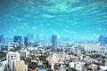 Underwater megapolis city