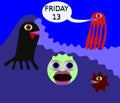 Underwater monster say friday 13