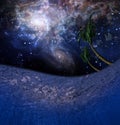 Underwater Night Scene Royalty Free Stock Photo