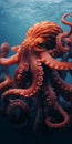 Underwater Octopus: A Cinematic Rendering Of Ominous Precisionism