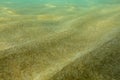 Underwater photo, shallow sea with sand Royalty Free Stock Photo