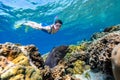 Woman snorkeling