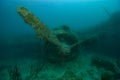 Underwater Plane Wreck Royalty Free Stock Photo
