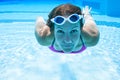 Underwater in pool Royalty Free Stock Photo
