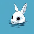 Underwater Rabbit: A Neo-pop Illustration With A Dystopian Twist