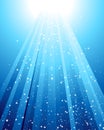 Underwater rays Royalty Free Stock Photo