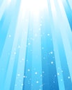 Underwater rays Royalty Free Stock Photo
