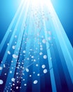 Underwater rays Royalty Free Stock Photo