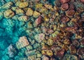 Underwater Rocks with moss gradient