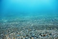 Underwater Rocks and Pebbles on the Seabed Royalty Free Stock Photo