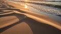 Underwater Sand Dunes Sunlight Beams Refracting Through Water Royalty Free Stock Photo
