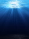 Underwater scene background Royalty Free Stock Photo