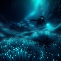 Underwater scene with scuba diver and corals. 3d render Royalty Free Stock Photo