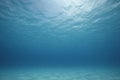 Underwater scene with clear blue water in the sea. Royalty Free Stock Photo
