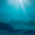 underwater scenery background